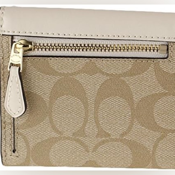 COACH SMALL WALLET IN SIGNATURE CANVAS NWOT - Picture 6 of 8